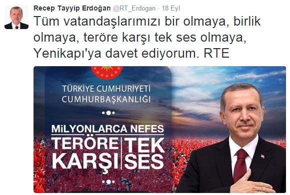 Milyonlar teröre karşı Yenikapı'ya gidiyor