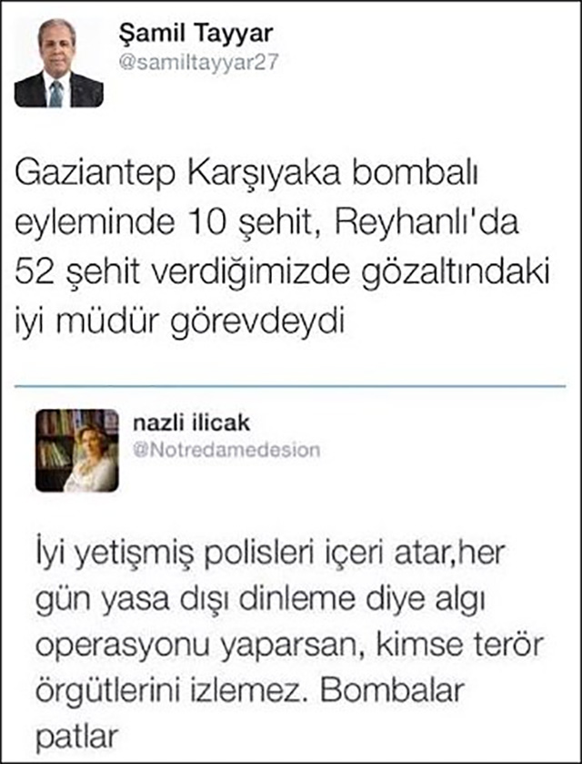 Şamil Tayyar'dan Nazlı Ilıcak'a cevap!