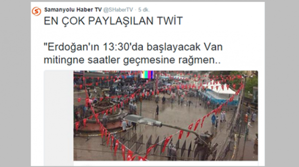 STV'nin hilesi Erdoğan konuşurken ortaya çıktı