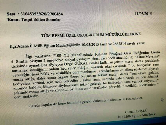 Adana'daki okullarda sapık alarmı verildi!