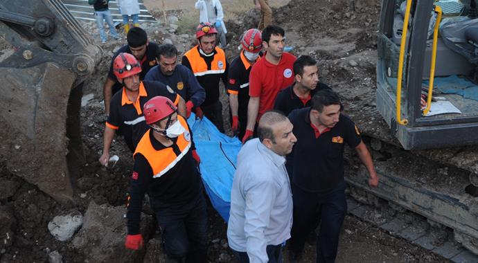 Kahramanmaraş'ta göçük: 1 ölü