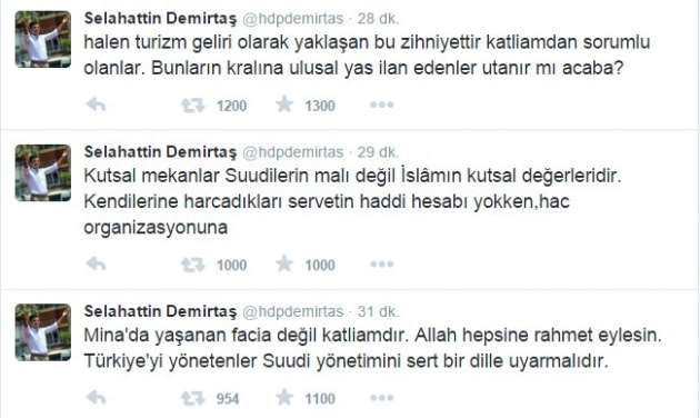 Demirtaş'tan skandal açıklama