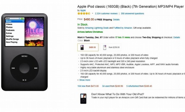 Apple'ın efsanesi iPod Classic karaborsada!