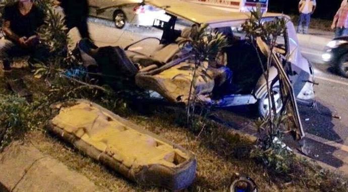 Trabzon'da kaza: 1 ölü, 1 yaralı