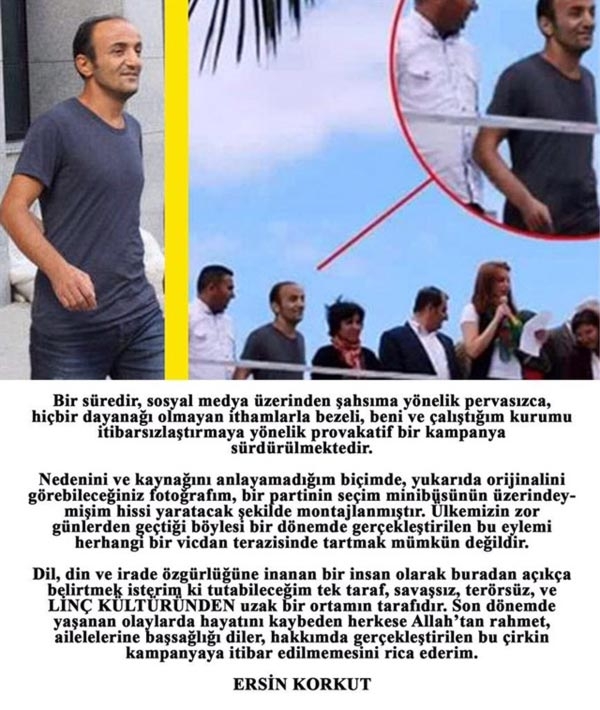 Ersin Korkut o fotoğrafın orjinalini paylaştı