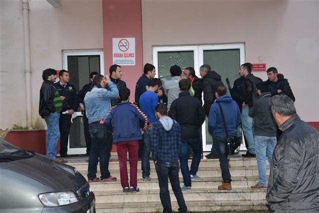 Maçta olay çıktı, polis havaya ateş açtı