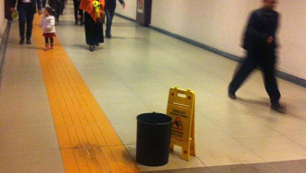 Metro'da kovalı önlem