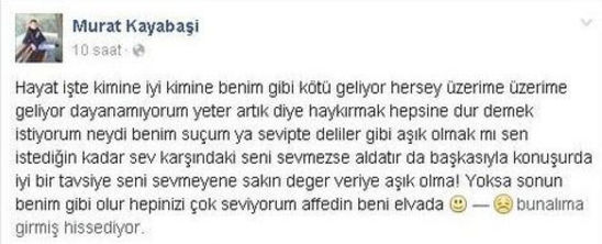 İntihar notunu Facebook'ta paylaşan asker ölü bulundu