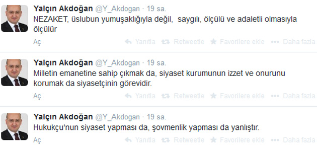 Yalçın Akdoğan'dan Metin Feyzioğlu'na sert tepki