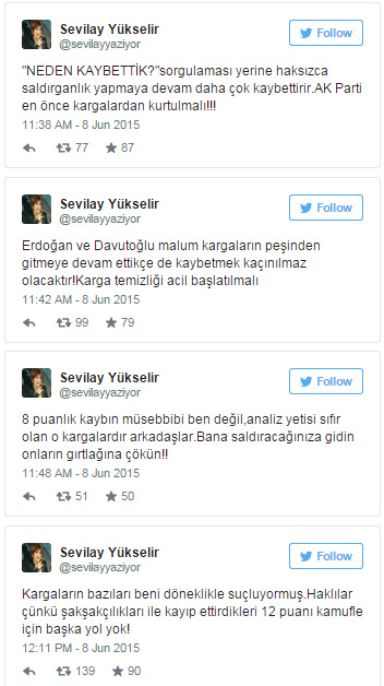 Sevilay Yükselir'den ağır sözler!