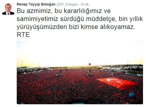 Cumhurbaşkanı Erdoğan'dan sürpriz paylaşım