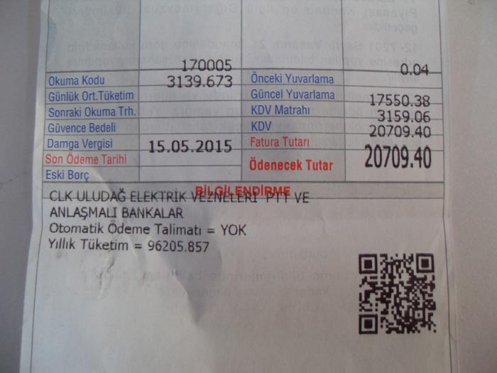 Emekli adam bu fatura karşısında şaşkına döndü, araba parası!