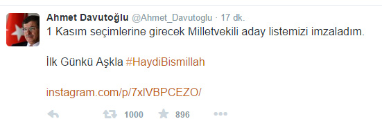 Davutoğlu'ndan bir ilk! İlk kez paylaştı