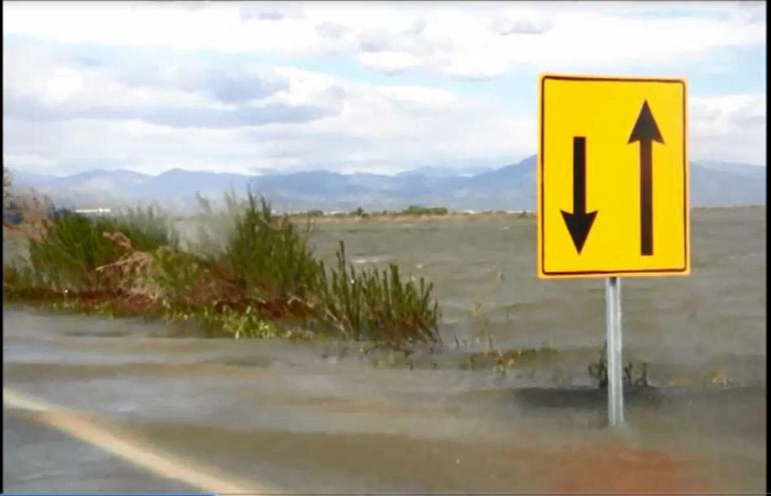 Menderes Nehri taştı, 10 gündür bu halde