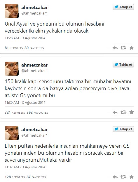 Ahmet Çakar: Aysal bu cinayetin hesabını verecek
