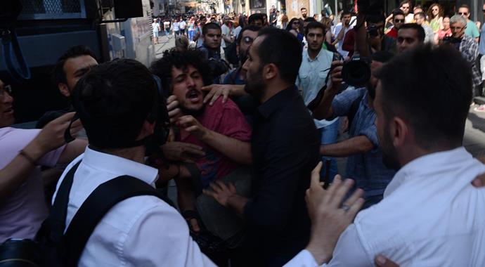 Taksim'de gerginlik sürüyor