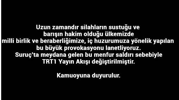 Patlamanın ardından TRT'den dikkat çeken karar!