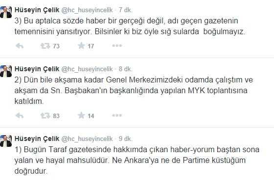 Hüseyin Çelik'ten Taraf'a jet cevap