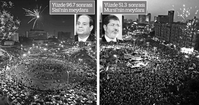 Mısır'da göstermelik seçimi Sisi kazandı