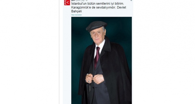 Bahçeli'den kasketli gönderme