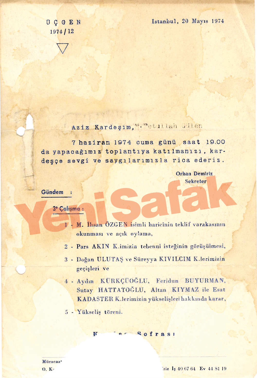 Fethullah Gülen Mason iddiası!
