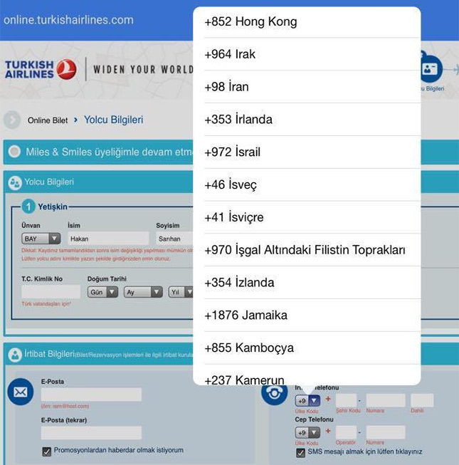 THY'den İsrail'e anlamlı gönderme