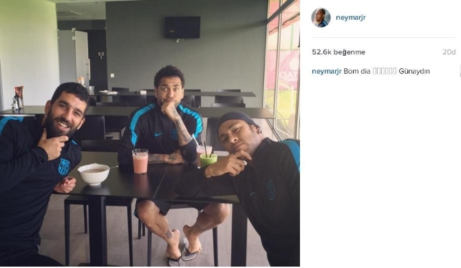 Neymar'dan Türkçe mesaj