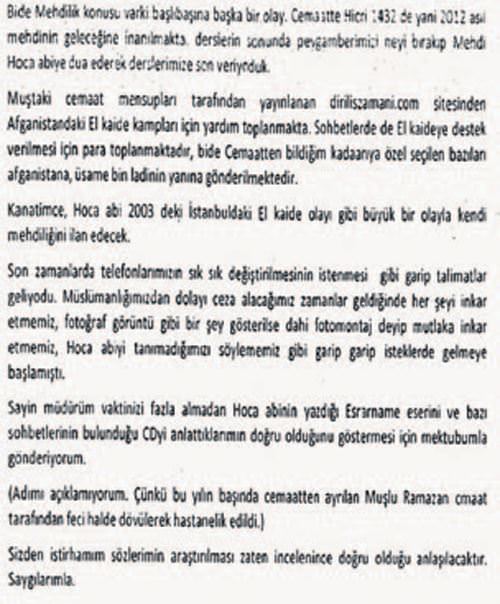Kayıp denilen mektup ortaya çıktı