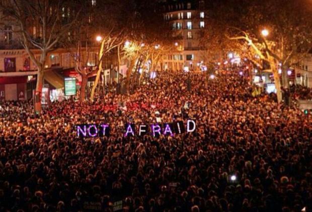 'Paris'te sessiz protesto'