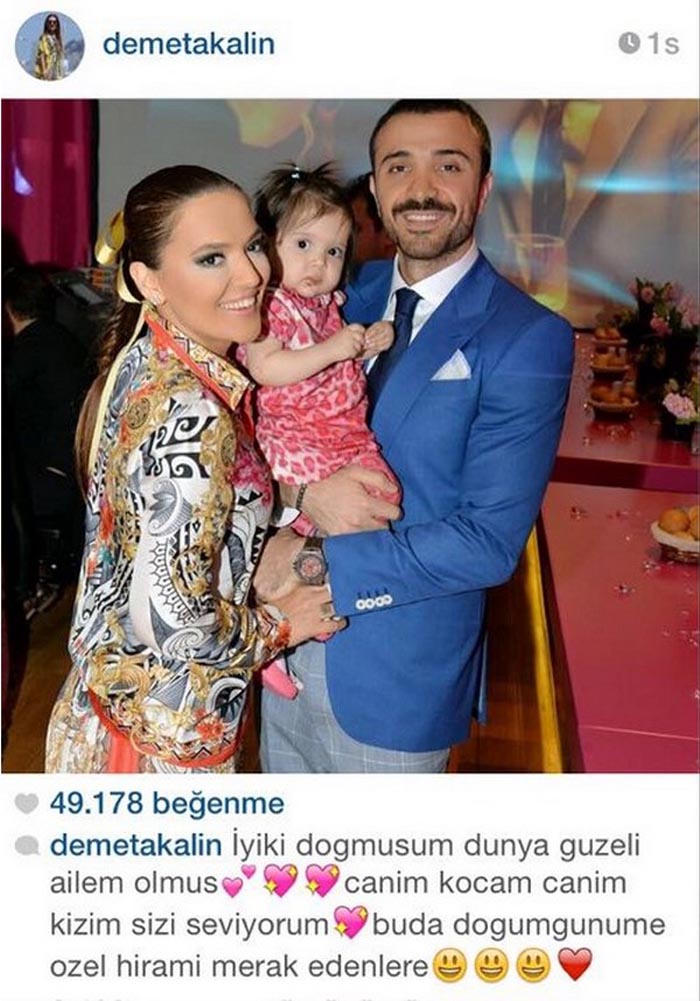 Demet Akalın kızının fotoğrafını paylaştı, aynı o!