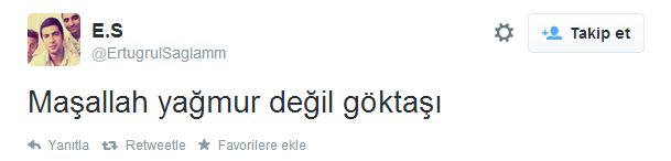 Yağmur yağdı, sosyal medya sallandı
