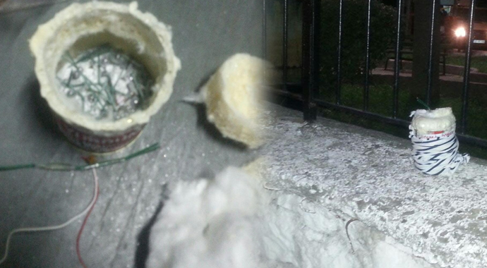 Karakola bırakılan paketten bomba çıktı