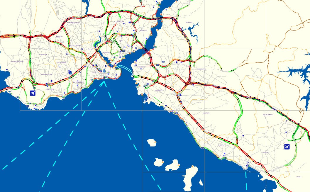 İstanbul trafiği felç, sürücüler kontak kapattı