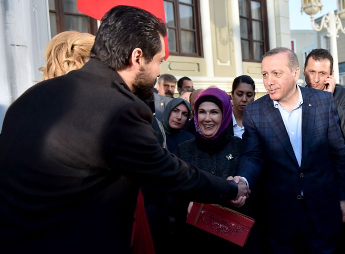 Erdoğan'dan 'Filinta' setine sürpriz ziyaret