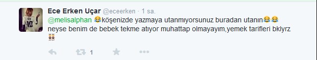 Ece Erken'den Melis Alphan'a cevap