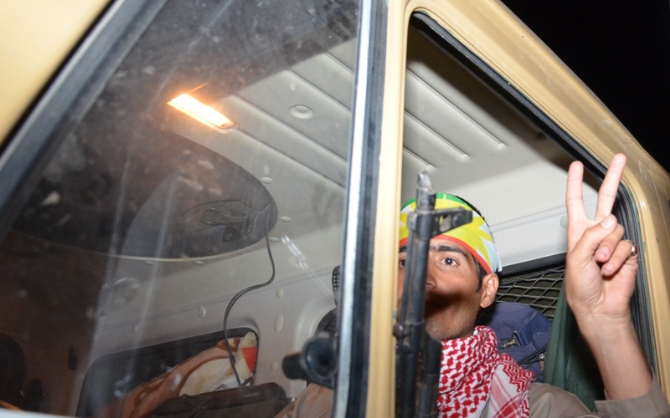 Peşmerge'nin geçişinde dikkat çeken ayrıntı!