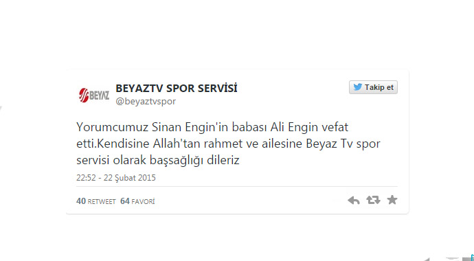 Engin ailesinin acı günü