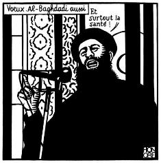 Charlie Hebdo'dan IŞİD lideri Bağdadi karikatürü