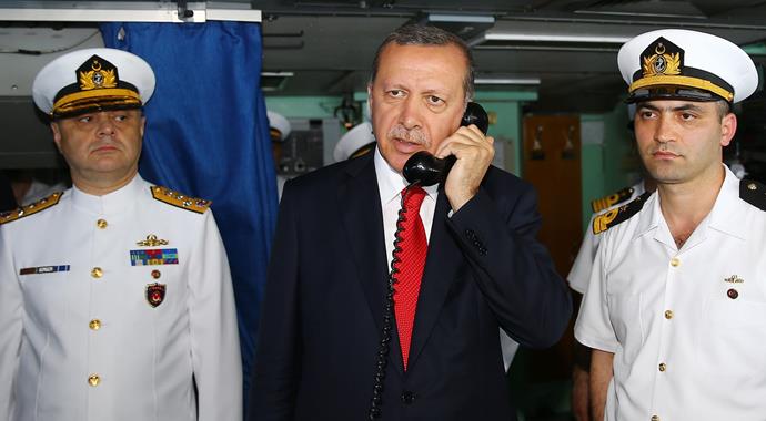 Erdoğan tatbikatı başkomutan olarak izledi