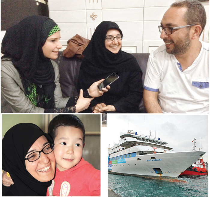 Mazlumlara ses oluyorlar Mavi Marmara'daki gibi