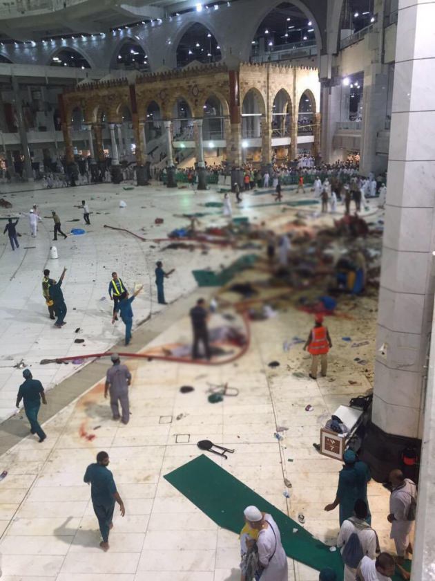 Kabe'de vinç kazası! Onlarca ölü ve yaralı var