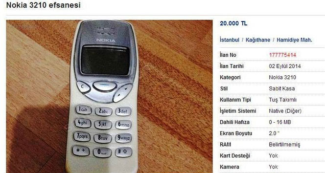 Efsane telefonların fiyatları dudak uçuklattı