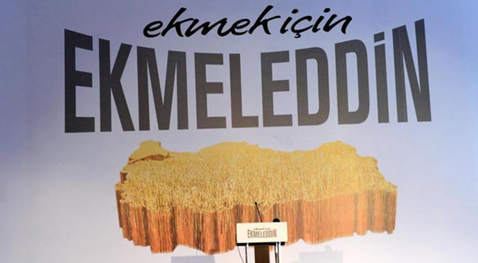 İhsanoğlu'nun seçim sloganı: 'Ekmek için Ekmeleddin'