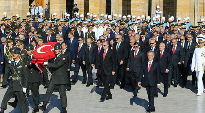 Erdoğan 30 Ağustos töreninde konuştu