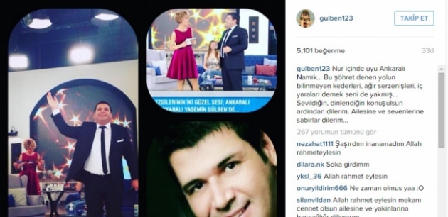 Gülben Ergen'den Ankaralı Namık mesajı