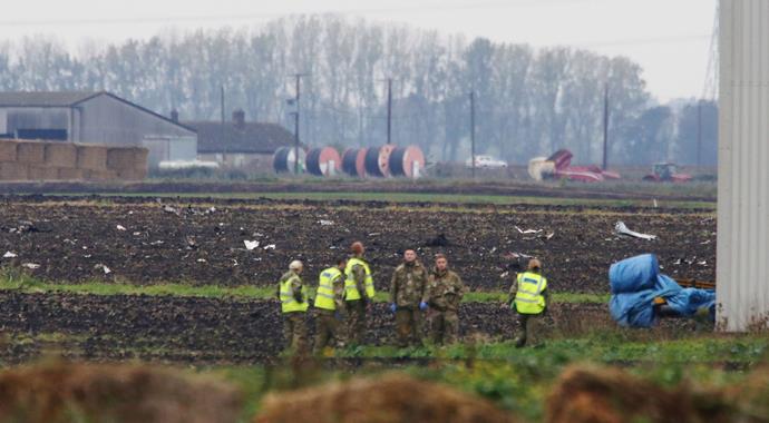 İngiltere'de ABD savaş uçağı düştü