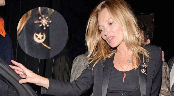 Kate Moss'un fotoğrafındaki ilginç detay