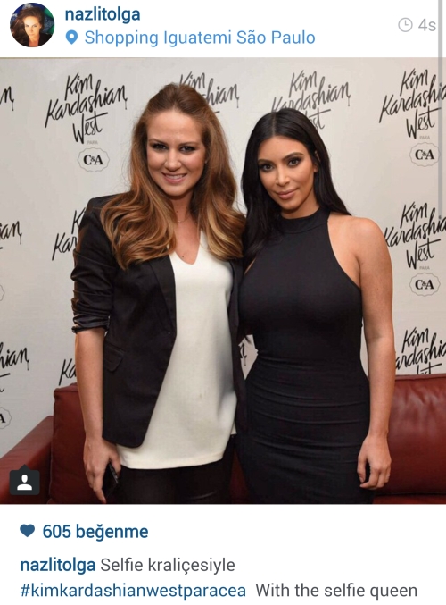 Nazlı Tolga Kim Kardashian'la poz verdi