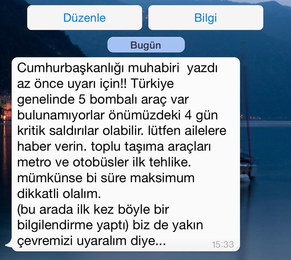 PKK saldırıları ile eş zamanlı Whatsapp terörü