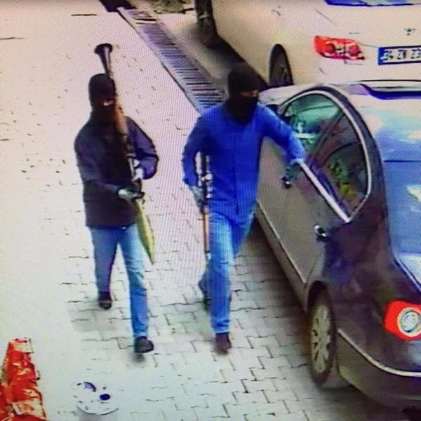 Karakola saldıran teröristler kamerada
